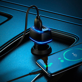 Автомобильное зарядное устройство BZ14 Max, USB-C, комплект с кабелем