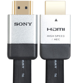 кабель hdmi 3d hd ps4 xbox 1080p tv dlc-he20hf sony 2m 1.4 вер. плоский высокоскоростной