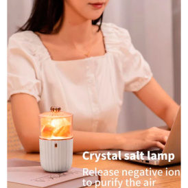 Лампа солевая чаша с камнями гималайского кристалла соли