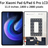 Дисплей для планшета Xiaomi Pad 6, Pad 6 Pro с тачскрином, оригинал, Black