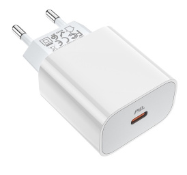 Зарядное устройство HOCO C76A Plus Speed source 20W PD 3.0 с кабелем Type-C to Lightning White