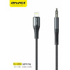 Audio кабель Awei CL-116L, Lightning на AUX,  черный