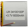 Аккумулятор универсальный 100х100х4 6000mah, 04100100P.