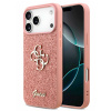 Чехол Guess на iPhone 17 Pro, Fixed Glitters с покрытием из блесток, розовый