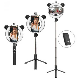 Кольцевая лампа Borofone BY6 PerfectPi, трипод 60-95 см, Ø 17 см. пульт.