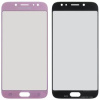 Стекло корпуса для Samsung J730F Galaxy J7 (2017), с OCA-пленкой, розовое.
