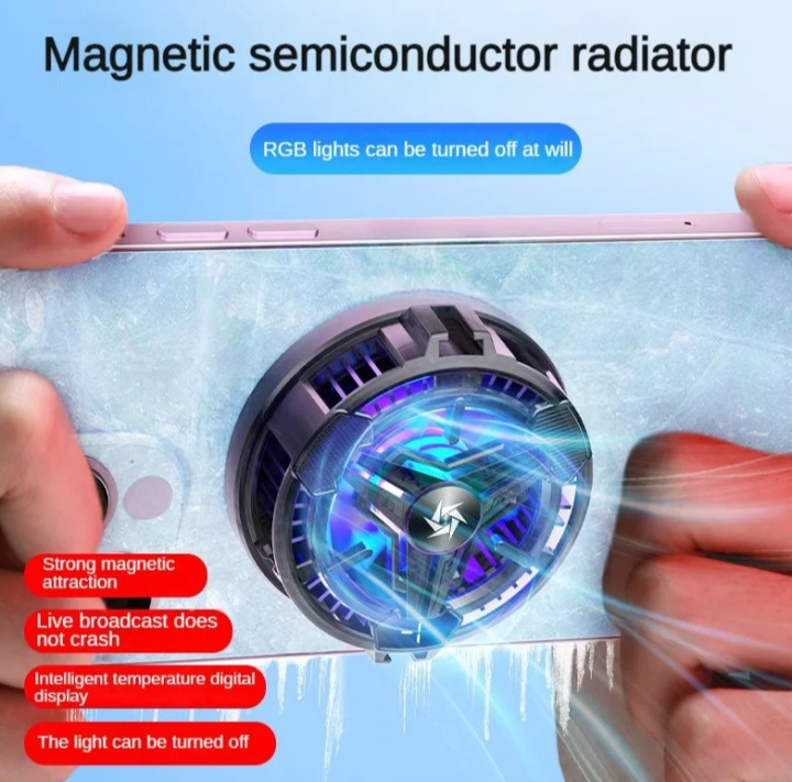 Магнитный охладитель для телефона SL-10 – для игр с RGB-подсветкой и дисплеем температуры