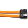 Кабель SATA 3.0 с защёлками оранжевый.