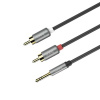 Кабель переходник Hoco UPA10 Aux - 2 RCA тюльпан 1,5м Black.