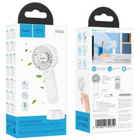 Вентилятор Hoco HX60 аккумуляторный, 1200мАч, 6.5ч