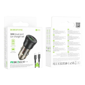 Автомобильное зарядное устройство Borofone BZ25 Type-C to iPhone