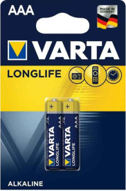 Батарейка VARTA LONGLIFE AAA BLI 2 ALKALINE.