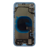 Корпус для iphone XR в сборе со шлейфами, сим-слот, синий