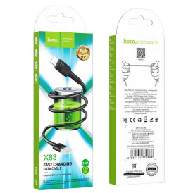 Кабель USB Hoco X83, Lightning, Type-C, Micro.