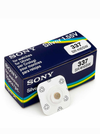 Батарейки Sony 337, SR416SW на часы и микронаушники