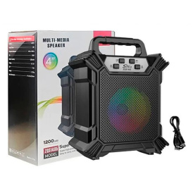 Портативная колонка ZQS-1485 Bluetooth, подсветкой, TWS, USB, TF, MP3, FM